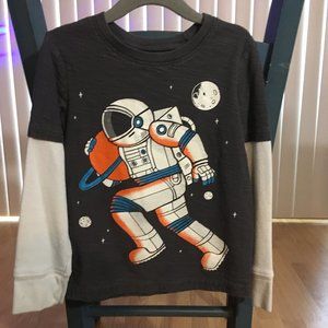 Jumping Beans Astronaut Long Sleeve T-Shirt Size-5